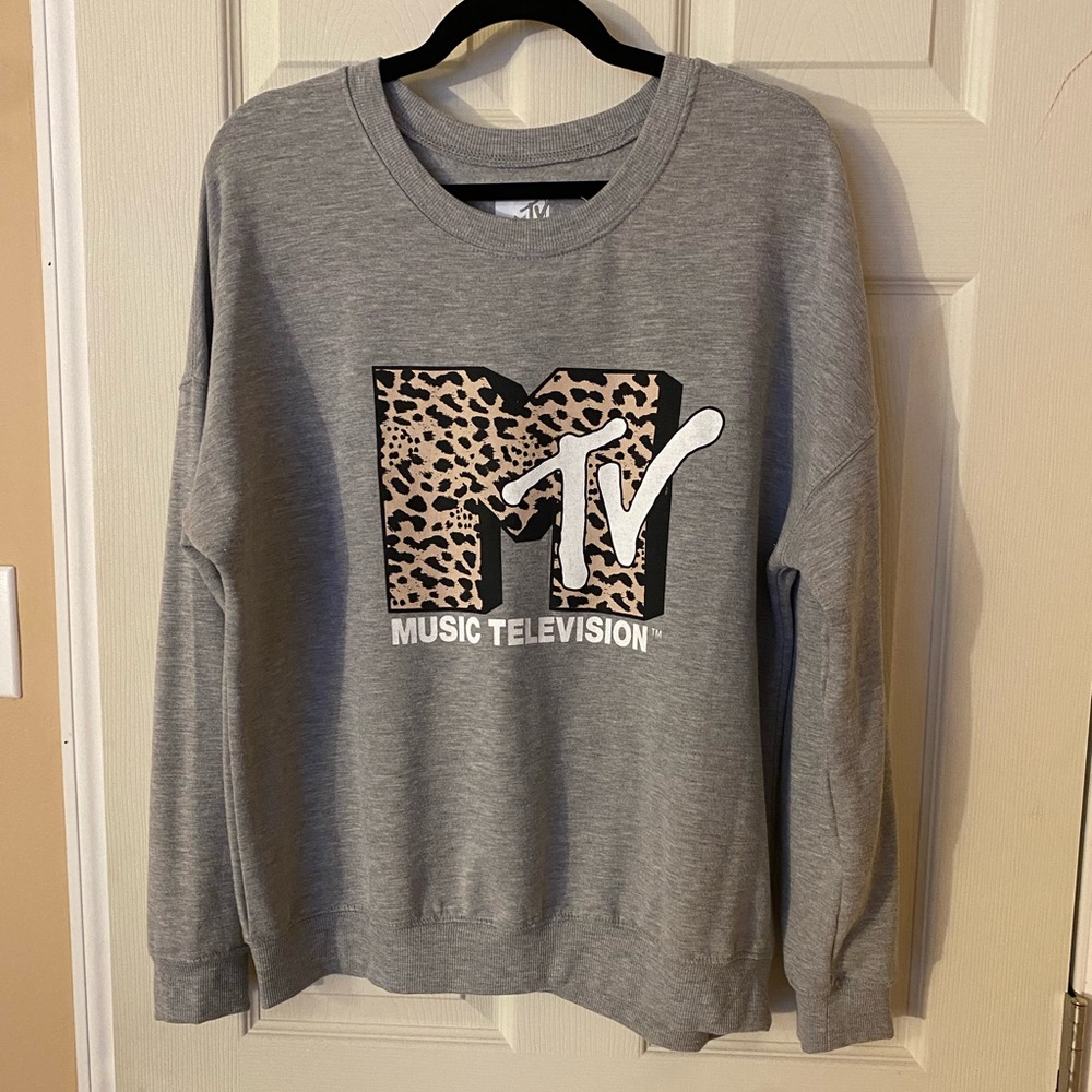 Grey MTV Crewneck Sweater
